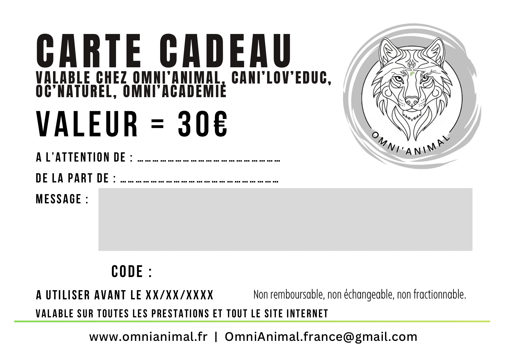 Carte cadeau 30€ – Image 2