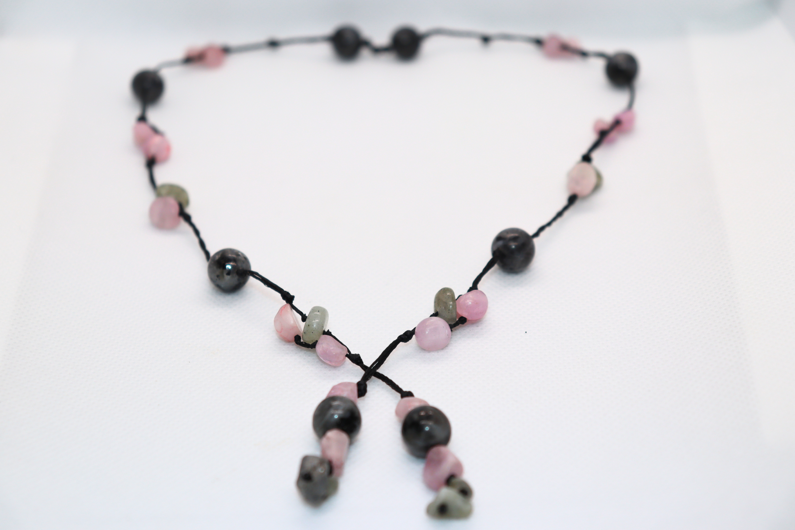 Collier Artisanal Murmures de Fée en Labradorite et Kunzite – Image 2